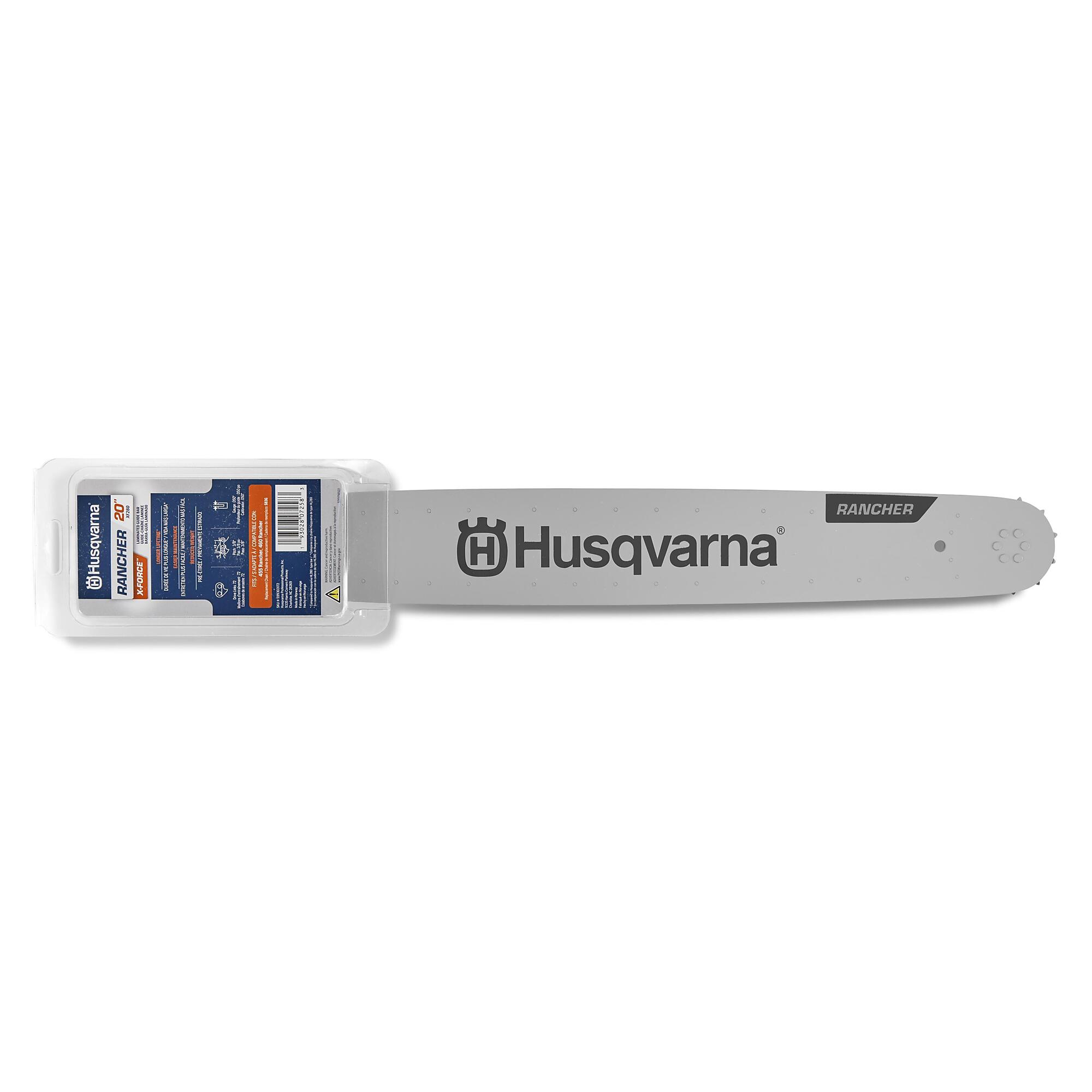 Husqvarna Rancher Chainsaw Guide Bar, 20in. Bar Length, 3/8in. Pitch, Model# XF-280